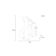 Solární svítidlo, plast černý/jantar matný, vypínač, baterie součástí balení AA 300mAh 1,2V, IP44, DxŠxV: 240x120x245mm, včetně LED 0,06W 3V, 3000K