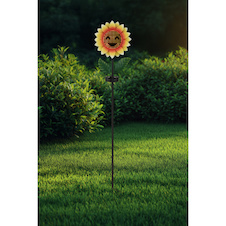 Solární svítidlo, kov černý/zelený/žlutý matný, plast černý matný, vypínač, baterie součástí balení AAA 600mAh 1,2V, IP44, DxŠxV: 190x60x1000mm, včetně 200x LED 0,06W 3V, 3000K