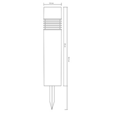 Solární svítidlo, plast šedý, plast satinovaný, 4 ks set, IP44, vypínač, včetně AA 200mAh 1.2V, DxŠxV:58x58x385 včetně 1xLED 0,06W 3,2V, teplá bílá
