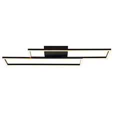 Stropní svítidlo, černý plast, černý plast, bílý plast, nastavitelné, DxŠxV:80x22x5,5cm, včetně LED 30W 230V, 3650lm zdroj, 1700lm výstup, 3000K