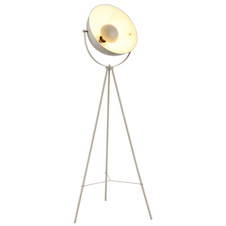 Stojací lampa, kov pískové barvy, kolébkový vypínač na kabelu, Ø:56cm, V:152,5cm, délka kabelu 320cm, bez žárovky 1x E27, max. 100 mm 40W 230V