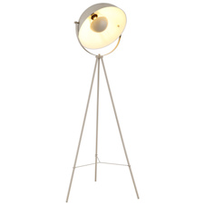 Stojací lampa, kov pískové barvy, kolébkový vypínač na kabelu, Ø:56cm, V:152,5cm, délka kabelu 320cm, bez žárovky 1x E27, max. 100 mm 40W 230V