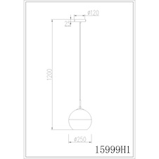 Závěsné svítidlo, kov v pískové barvě s matným povrchem, skleněná koule, čiré, béžový textilní kabel, Ø:25cm, V:120cm, bez žárovky 1x E27, max. 60W 230V