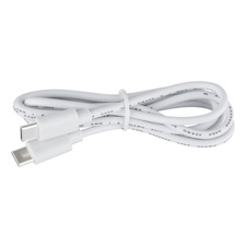 Stolní lampa, plast v barvě písku, chrom, saténový povrch, dotykový stmívač, krokový spínač, bez adaptéru, USB-C - USB-C, CR18650 2200 mAh 3,7 V, DxŠxV:25x6,5x50cm, LED 5W 230V, zdroj 500lm, výstup 380lm, 5000K