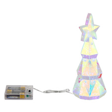 Stolní lampa, průhledný plast, bílý PVC kabel, napájení bateriemi 3x AA nebo kabelem USB-C (oba nejsou součástí balení), Ø:11cm, V:23,5cm, délka kabelu 50cm, včetně 2W 5V LED, 8000K