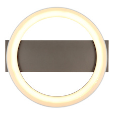 Stropní svítidlo, kov v barvě kávy, plast v barvě kávy, bílý plast, DxŠxV:26x25x7,5cm, včetně LED 12W 230V, zdroj 1160lm, výstup 629lm, 3000K