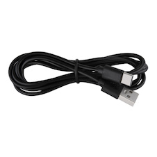 Stolní lampa, černý plast, dotykové zapnutí/vypnutí, hladký dotykový spínač, včetně USB kabelu, USB-A 2.0 - USB-C, CR2032 3V, V:37,5cm, Š:28,5cm, LED 5W 230V, zdroj 20–430lm, výstup 10–200lm, změna barvy světla 3000/4500/7000K