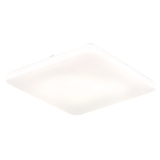 Stropní svítidlo, matný bílý kov, bílý akrylát, posuvný spínač, nastavitelné barvy, DxŠxV:41x41x6cm, 24W 230V LED, zdroj 2600lm, výkon 1720lm, CCT 3000/4200/6500K