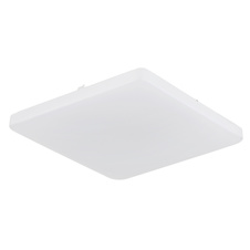 Stropní svítidlo, matný bílý kov, bílý akrylát, posuvný spínač, nastavitelné barvy, DxŠxV:41x41x6cm, 24W 230V LED, zdroj 2600lm, výkon 1720lm, CCT 3000/4200/6500K