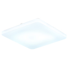Stropní svítidlo, matný bílý kov, bílý akrylát, posuvný spínač, nastavitelné barvy, DxŠxV:41x41x6cm, 24W 230V LED, zdroj 2600lm, výkon 1720lm, CCT 3000/4200/6500K