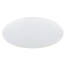 Stropní svítidlo, matný bílý kov, bílý akrylát, posuvný spínač, nastavitelné barvy, Ø:40cm, H:8,5cm, 24W 230V LED, zdroj 2600lm, výkon 1870lm, CCT 3000/4200/6500K