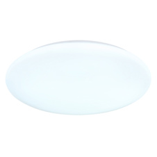 Stropní svítidlo, matný bílý kov, bílý akrylát, posuvný spínač, nastavitelné barvy, Ø:40cm, H:8,5cm, 24W 230V LED, zdroj 2600lm, výkon 1870lm, CCT 3000/4200/6500K