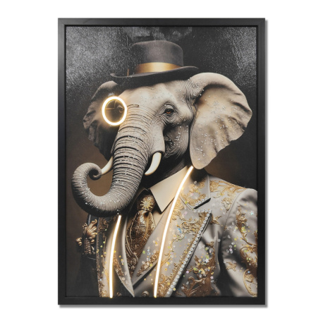 Obraz na plátně, barevné PVC, kolébkový vypínač, 520×33×720 mm, LED 5W 5V, 3000K