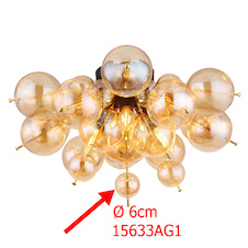 Náhradní sklo, Ø:6cm