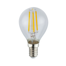 LED žárovka, nikl matný, sklo průhledné, ILLU, 2ks v balení, Ø4,5cm, V:7,8cm, 2xE14 ILLU 4W 230V, 400lm, 3000K.