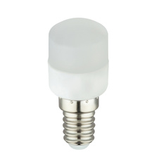 LED žárovka, hliník, plast bílý, E14 mini, Ø2,5cm, V:5,8cm, 1xE14 LED 2,5W 230V, 220lm, 3000K.