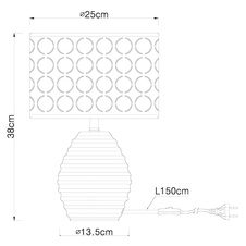 Stolní lampa, keramika, zlatá, samet černý, 1,5m kabel, vypínač, Ø25cm, V:38cm, bez žárovky 1xE27, max. 60W 230V.